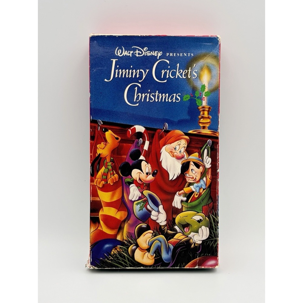 Jiminy Cricket's Christmas VHS Walt Disney Rare Mickey Mouse Short Film Mickey's